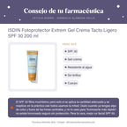 ISDIN Fotoprotector Extrem Gel Crema Tacto Ligero SPF 30 200 ml – consejo de tu farmacéutica