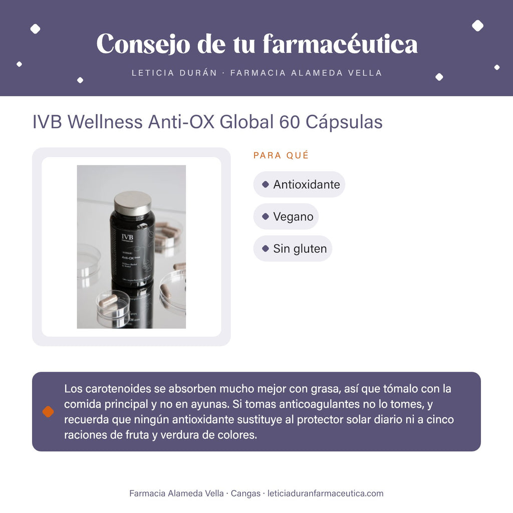IVB Wellness Anti-OX Global 60 Cápsulas – consejo de tu farmacéutica
