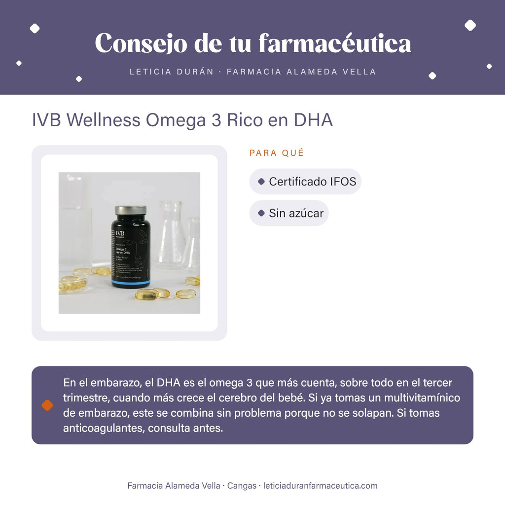 IVB Wellness Omega 3 Rico en DHA – consejo de tu farmacéutica