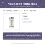 IVB Wellness Vitamina D3 + K2 90 Cápsulas – consejo de tu farmacéutica