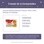 Juanola Pastillas Blandas Própolis, Miel y Altea Naranja 24 Unidades – consejo de tu farmacéutica