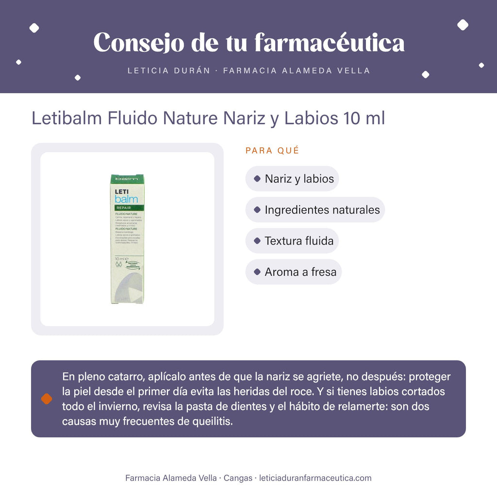 Letibalm Fluido Nature Nariz y Labios 10 ml – consejo de tu farmacéutica
