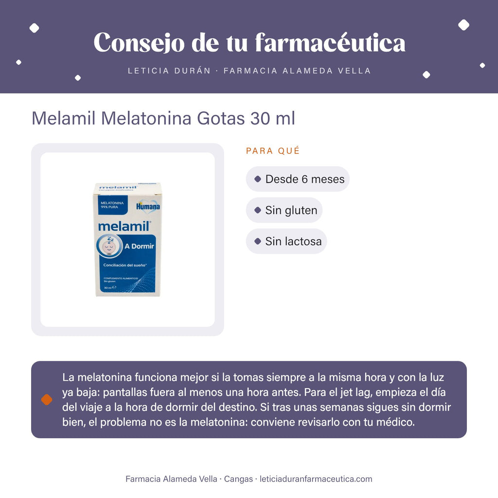 Melamil Melatonina Gotas 30 ml – consejo de tu farmacéutica