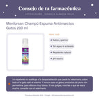 Menforsan Champú Espuma Antiinsectos Gatos 200 ml – consejo de tu farmacéutica