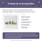 Moncho Moreno Pack Ampolla Reparación + Champú Detox + Acondicionador Extra Fuerza – consejo de tu farmacéutica