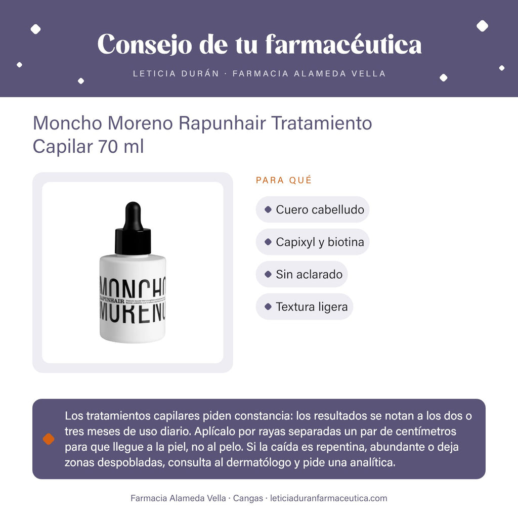 Moncho Moreno Rapunhair Tratamiento Capilar 70 ml – consejo de tu farmacéutica