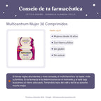 Multicentrum Mujer 30 Comprimidos – consejo de tu farmacéutica