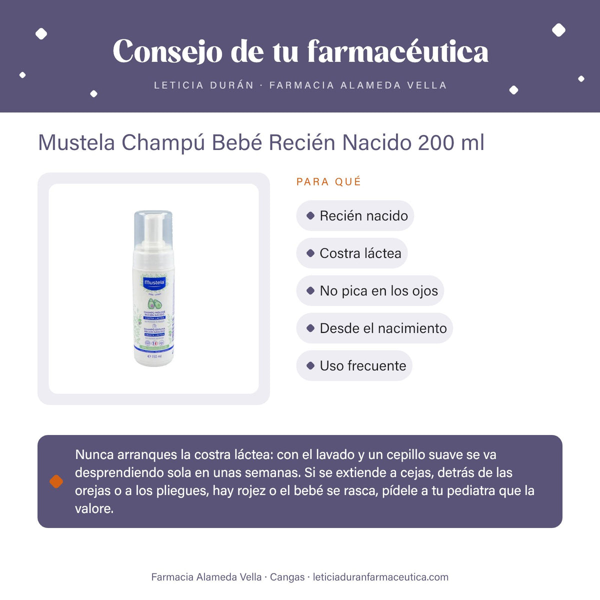 Mustela Champú Bebé Recién Nacido 200 ml – consejo de tu farmacéutica