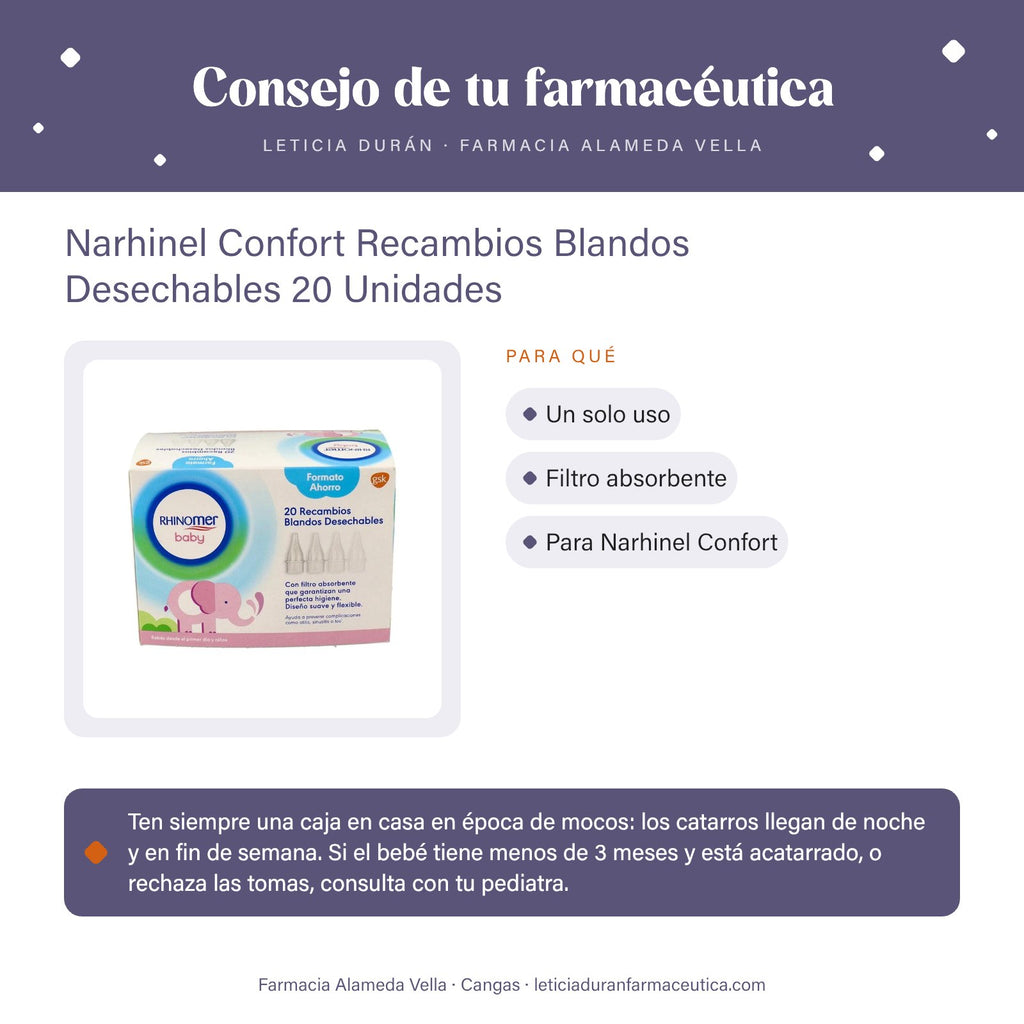 Narhinel Confort Recambios Blandos Desechables 20 Unidades – consejo de tu farmacéutica