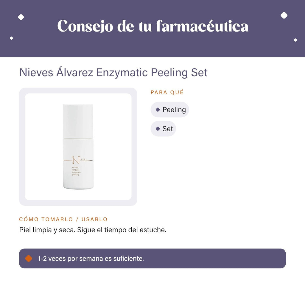 Nieves Álvarez Enzymatic Peeling Set – consejo de tu farmacéutica