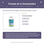 Nua DHA 500 Omega 3 60 Perlas Sabor Limón – consejo de tu farmacéutica