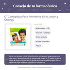 OTC Antipiojos Pack Permetrina 1,5 % Loción y Champú – consejo de tu farmacéutica
