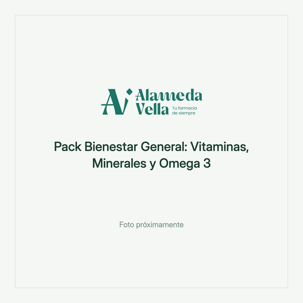 Pack Bienestar General: Vitaminas, Minerales y Omega 3