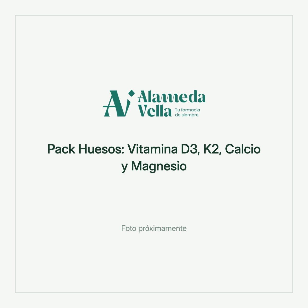 Pack Huesos: Vitamina D3, K2, Calcio y Magnesio