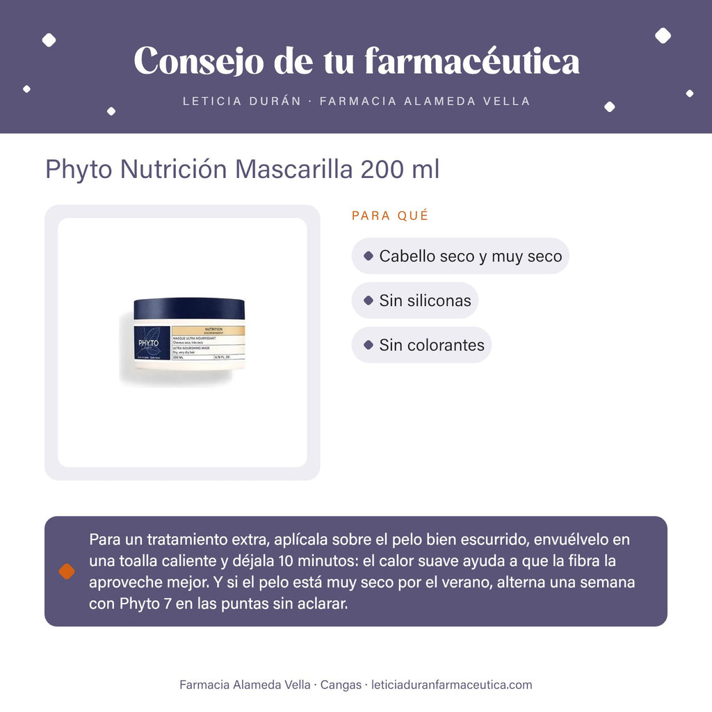 Phyto Nutrición Mascarilla 200 ml – consejo de tu farmacéutica