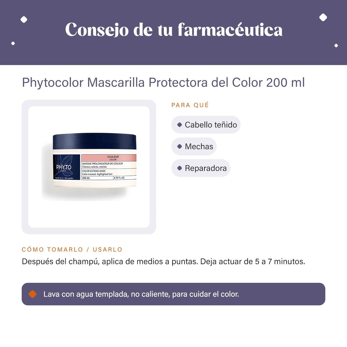 Phytocolor Mascarilla Protectora del Color 200 ml – consejo de tu farmacéutica