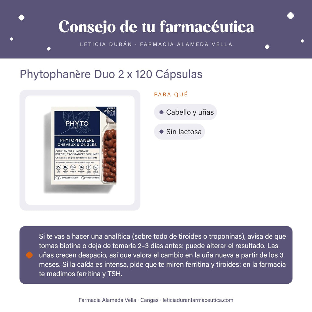 Phytophanère Duo 2 x 120 Cápsulas – consejo de tu farmacéutica