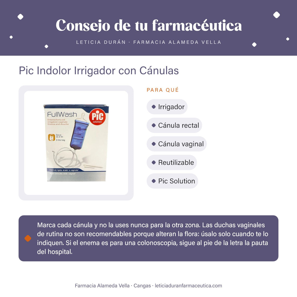 Pic Indolor Irrigador con Cánulas – consejo de tu farmacéutica