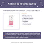 PRANAROM Pranabb Bálsamo Pectoral Bebé 40 ml – consejo de tu farmacéutica