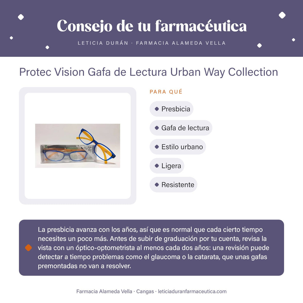Protec Vision Gafa de Lectura Urban Way Collection – consejo de tu farmacéutica