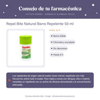 Repel Bite Natural Barra Repelente 50 ml – consejo de tu farmacéutica