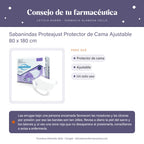 Sabanindas Proteajust Protector de Cama Ajustable 80 x 180 cm – consejo de tu farmacéutica