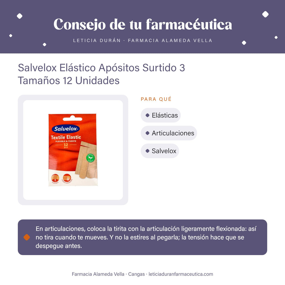 Salvelox Elástico Apósitos Surtido 3 Tamaños 12 Unidades – consejo de tu farmacéutica