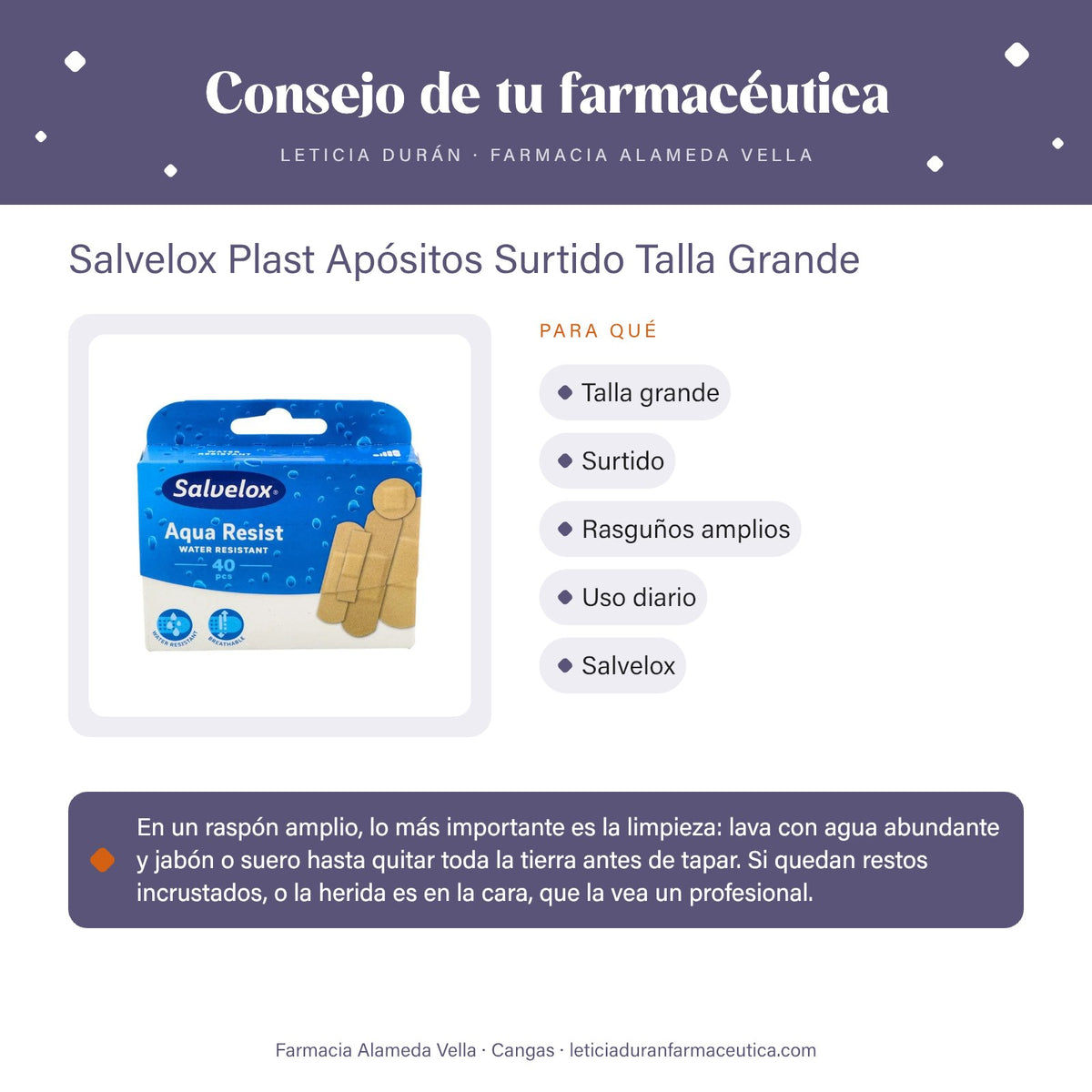 Salvelox Plast Apósitos Surtido Talla Grande – consejo de tu farmacéutica