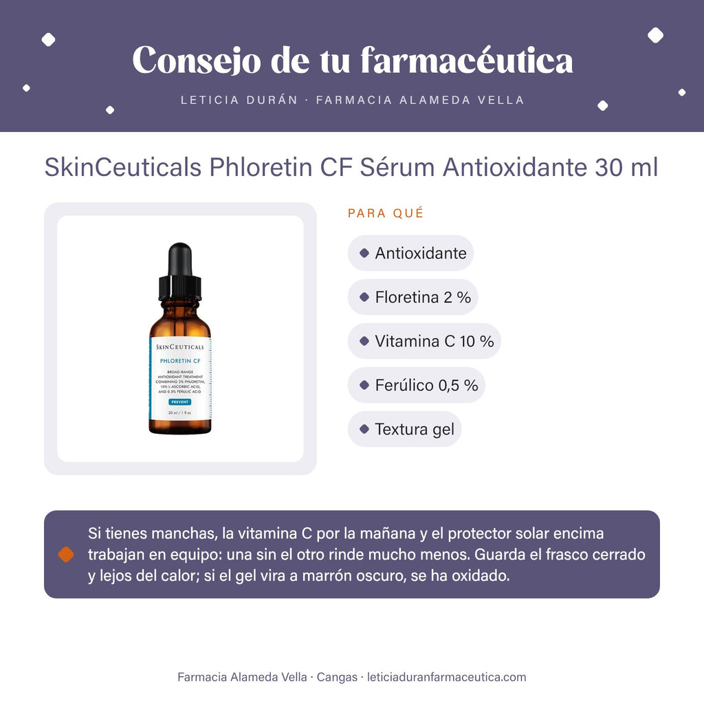 SkinCeuticals Phloretin CF Sérum Antioxidante 30 ml – consejo de tu farmacéutica