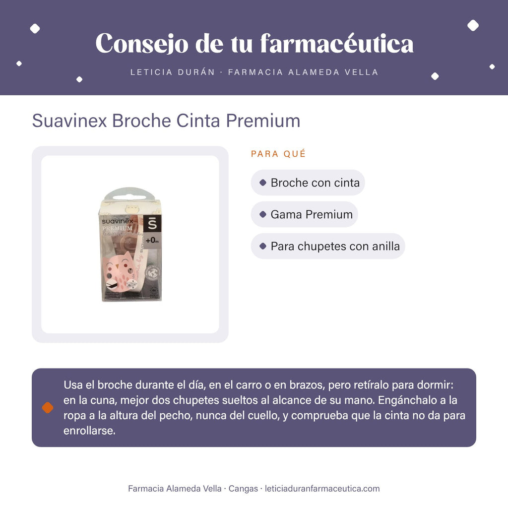 Suavinex Broche Cinta Premium – consejo de tu farmacéutica