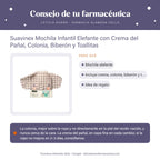 Suavinex Mochila Infantil Elefante con Crema del Pañal, Colonia, Biberón y Toallitas – consejo de tu farmacéutica