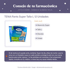 TENA Pants Super Talla L 12 Unidades – consejo de tu farmacéutica