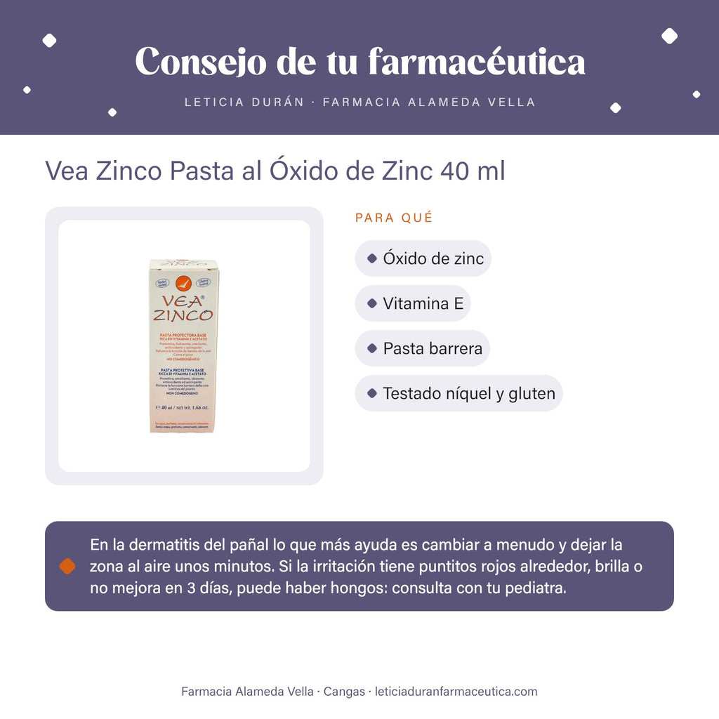 Vea Zinco Pasta al Óxido de Zinc 40 ml – consejo de tu farmacéutica