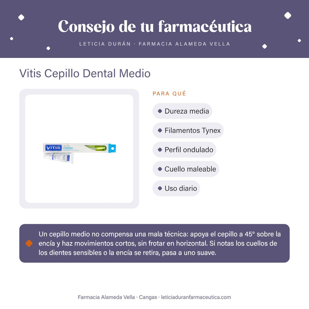 Vitis Cepillo Dental Medio – consejo de tu farmacéutica
