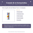 Vitis Cepillo Dental Medio Pack 2 Unidades – consejo de tu farmacéutica