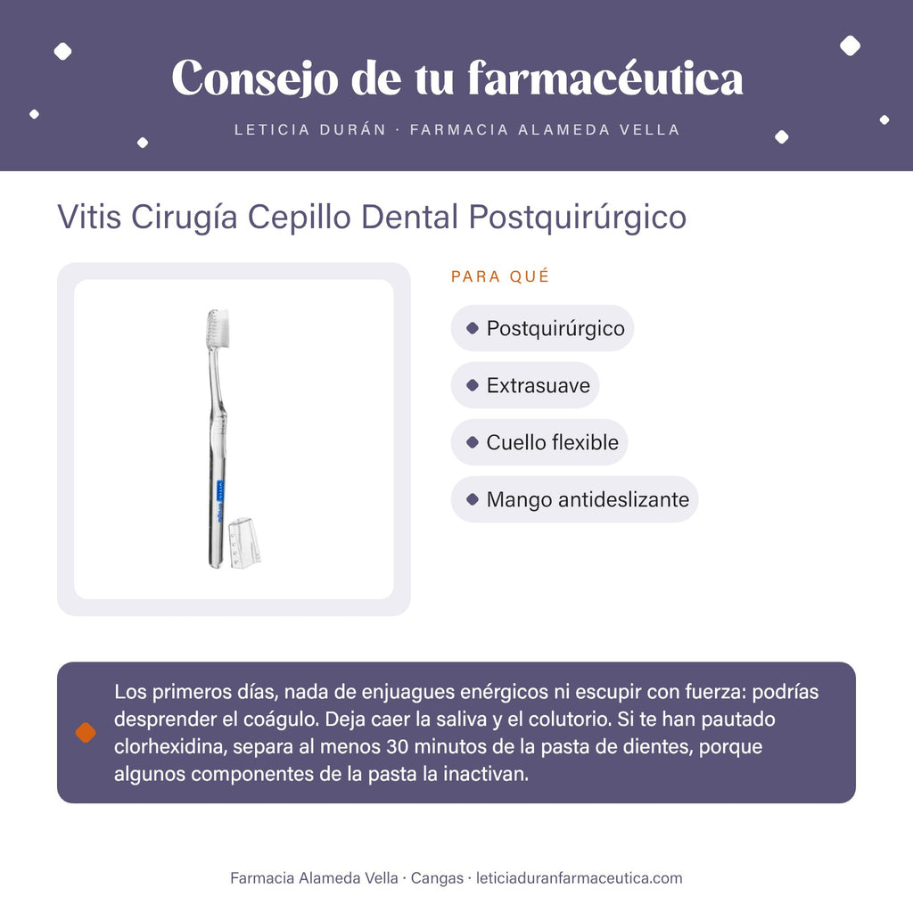 Vitis Cirugía Cepillo Dental Postquirúrgico – consejo de tu farmacéutica