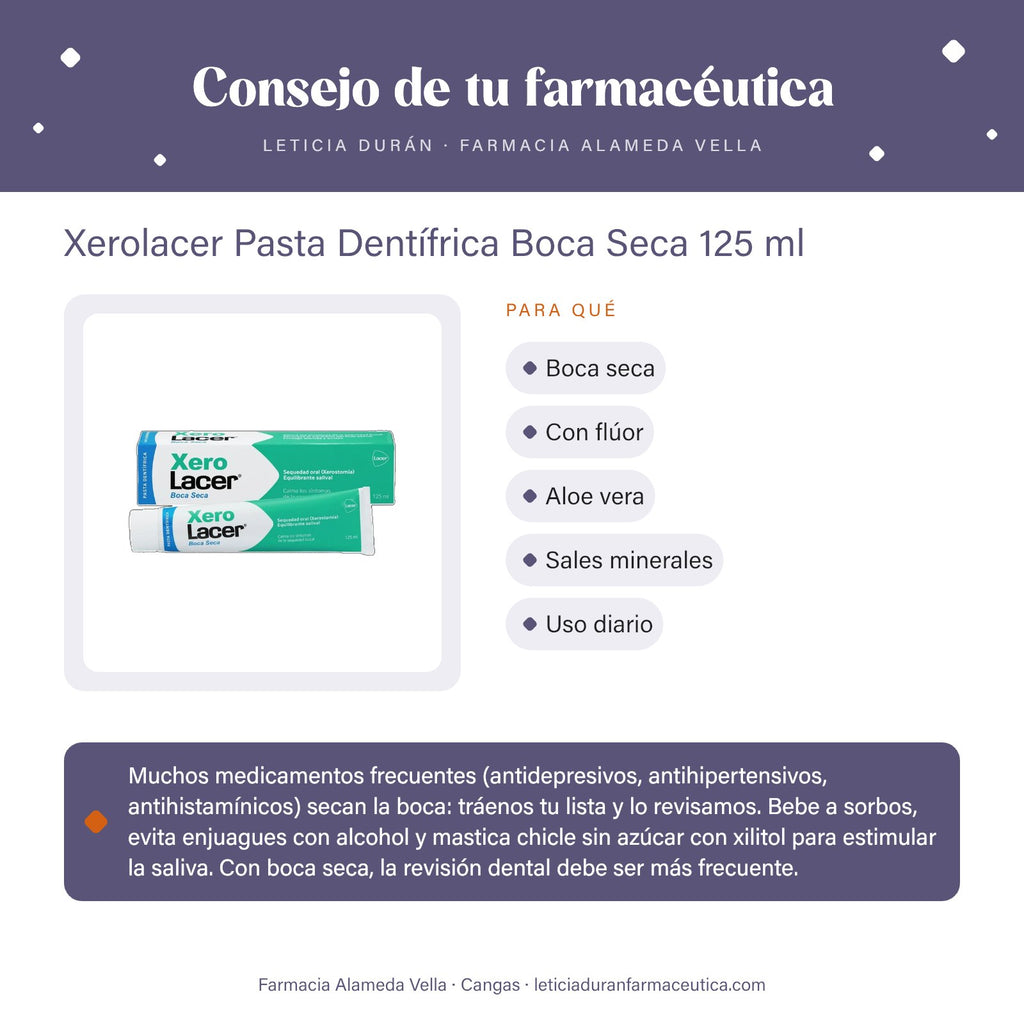 Xerolacer Pasta Dentífrica Boca Seca 125 ml – consejo de tu farmacéutica
